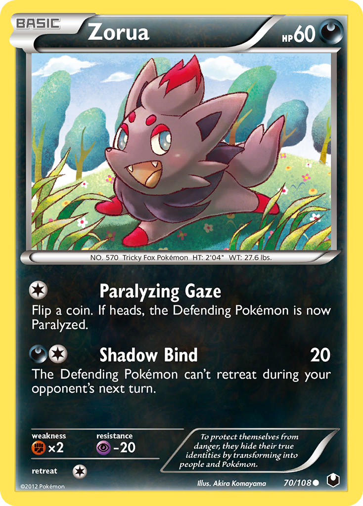 Zorua (70/108) [Black & White: Dark Explorers] | Good Games North
