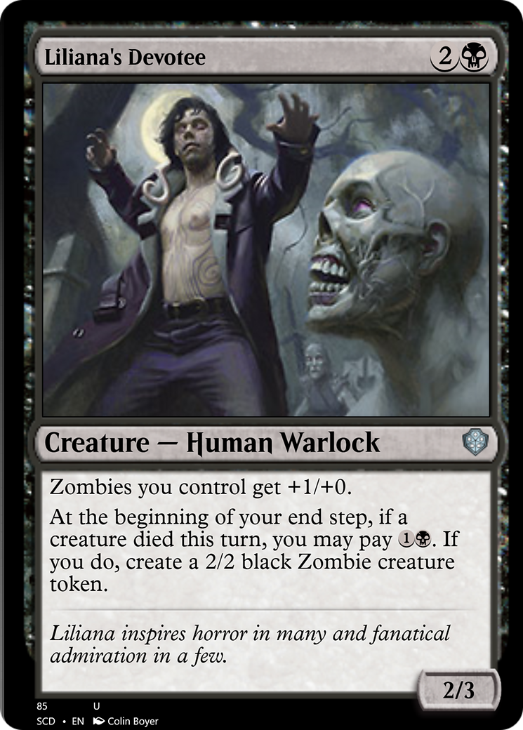 Liliana's Devotee [Starter Commander Decks] | Good Games North