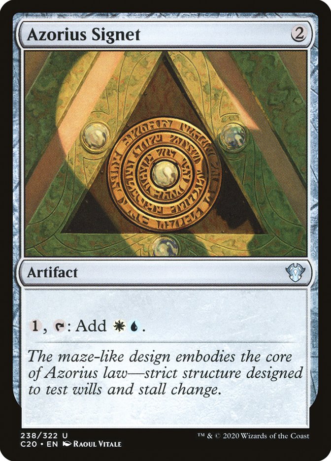 Azorius Signet [Commander 2020] | Good Games North