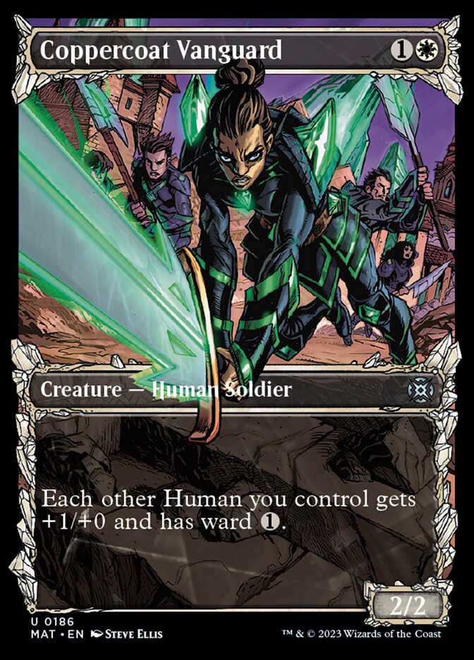 Coppercoat Vanguard (Showcase Halo Foil) [March of the Machine: The Aftermath] | Good Games North