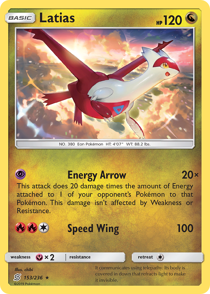 Latias (153/236) [Sun & Moon: Unified Minds] | Good Games North