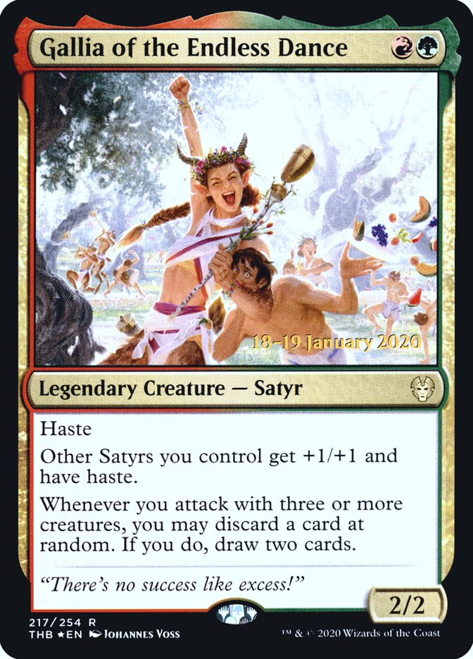 Gallia of the Endless Dance [Theros Beyond Death Prerelease Promos] | Good Games North