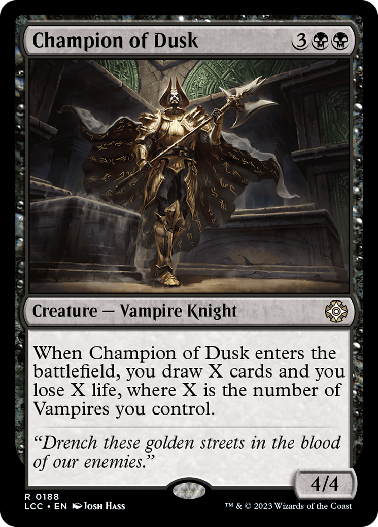 Champion of Dusk [The Lost Caverns of Ixalan Commander] | Good Games North