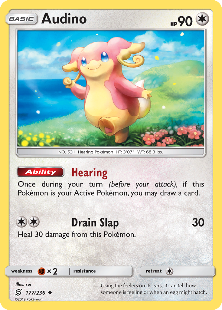 Audino (177/236) [Sun & Moon: Unified Minds] | Good Games North