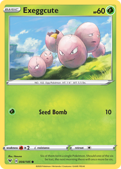 Exeggcute (004/185) [Sword & Shield: Vivid Voltage] | Good Games North