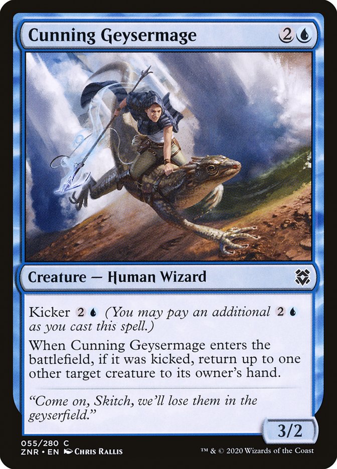 Cunning Geysermage [Zendikar Rising] | Good Games North