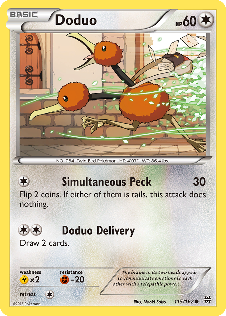 Doduo (115/162) [XY: BREAKthrough] | Good Games North