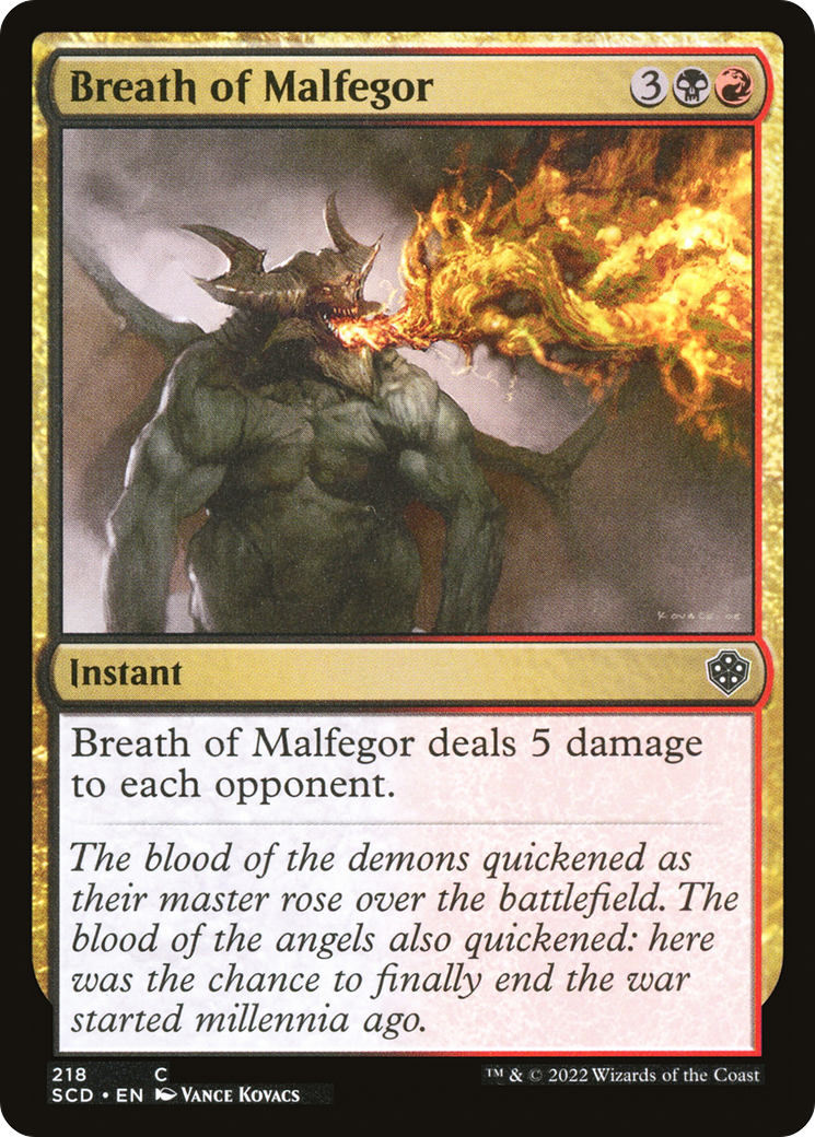 Breath of Malfegor [Starter Commander Decks] | Good Games North