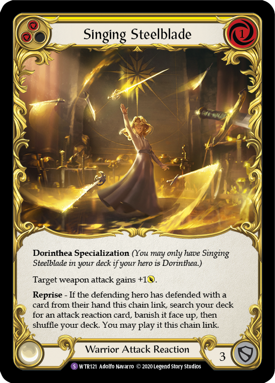 Singing Steelblade [U-WTR121] (Welcome to Rathe Unlimited)  Unlimited Rainbow Foil | Good Games North