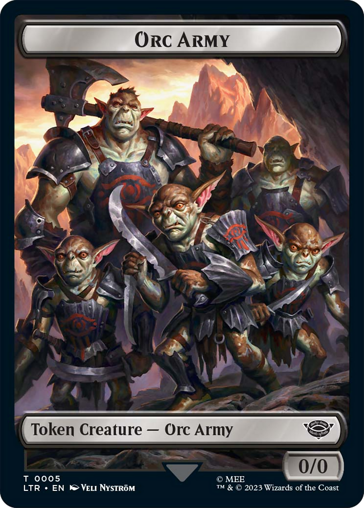 Food (09) // Orc Army (05) Double-Sided Token [The Lord of the Rings: Tales of Middle-Earth Tokens] | Good Games North