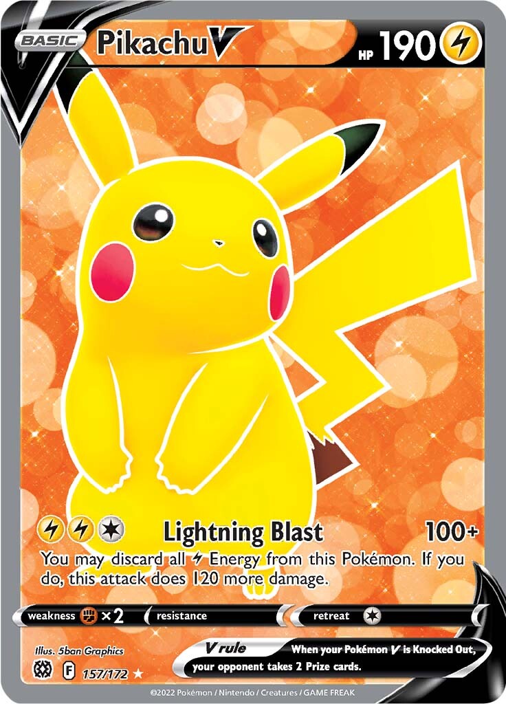 Pikachu V (157/172) [Sword & Shield: Brilliant Stars] | Good Games North