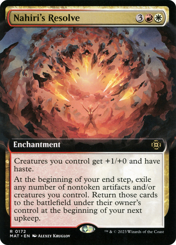 Nahiri's Resolve (Extended Art) [March of the Machine: The Aftermath] | Good Games North