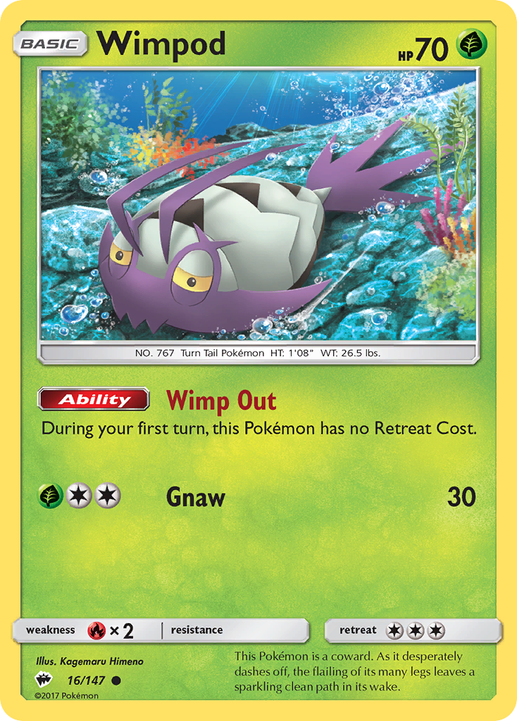 Wimpod (16/147) [Sun & Moon: Burning Shadows] | Good Games North