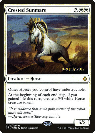 Crested Sunmare [Hour of Devastation Promos] | Good Games North