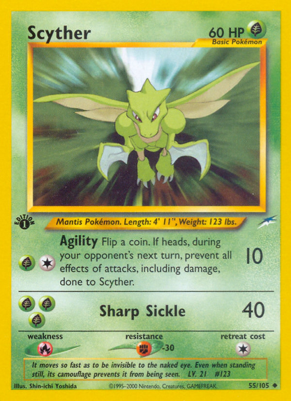 Scyther (55/105) [Neo Destiny 1st Edition] | Good Games North