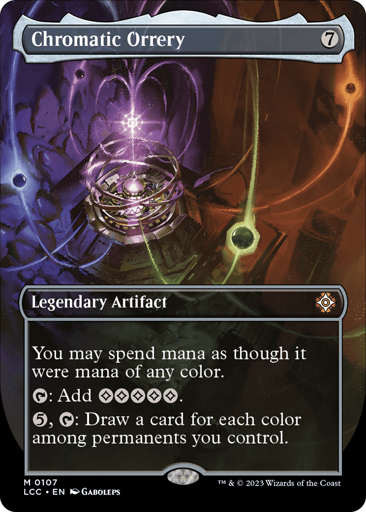 Chromatic Orrery (Borderless) [The Lost Caverns of Ixalan Commander] | Good Games North