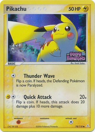 Pikachu (78/110) (Stamped) [EX: Holon Phantoms] | Good Games North