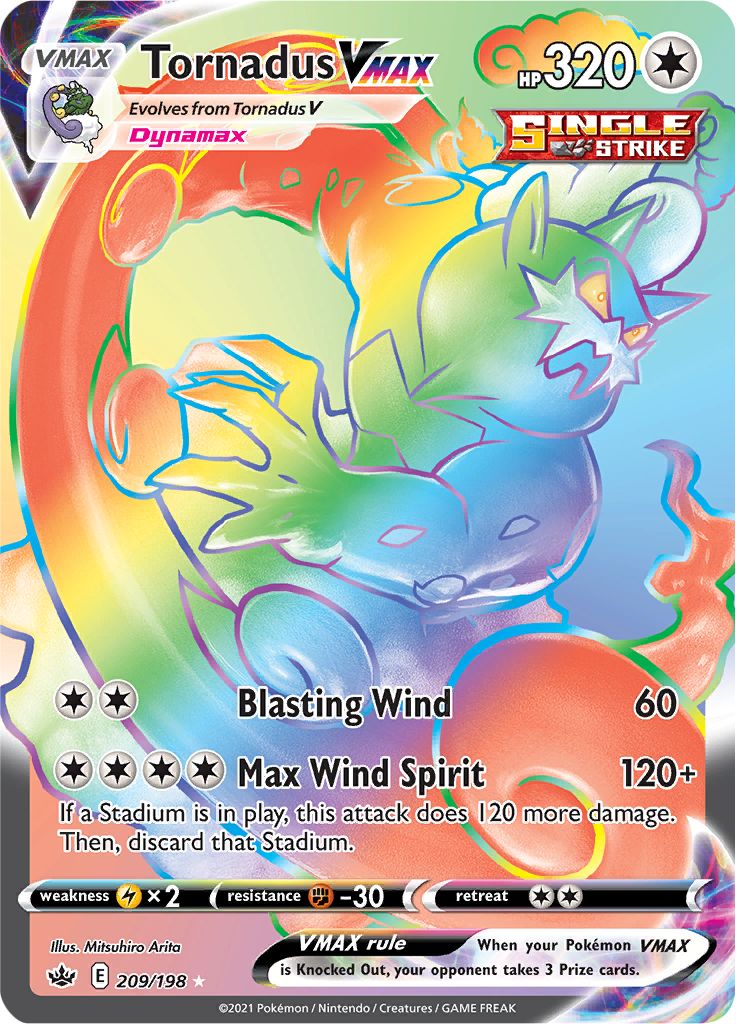 Tornadus VMAX (209/198) [Sword & Shield: Chilling Reign] | Good Games North