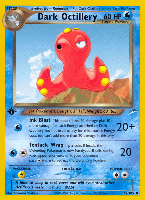 Dark Octillery (62/105) [Neo Destiny 1st Edition] | Good Games North