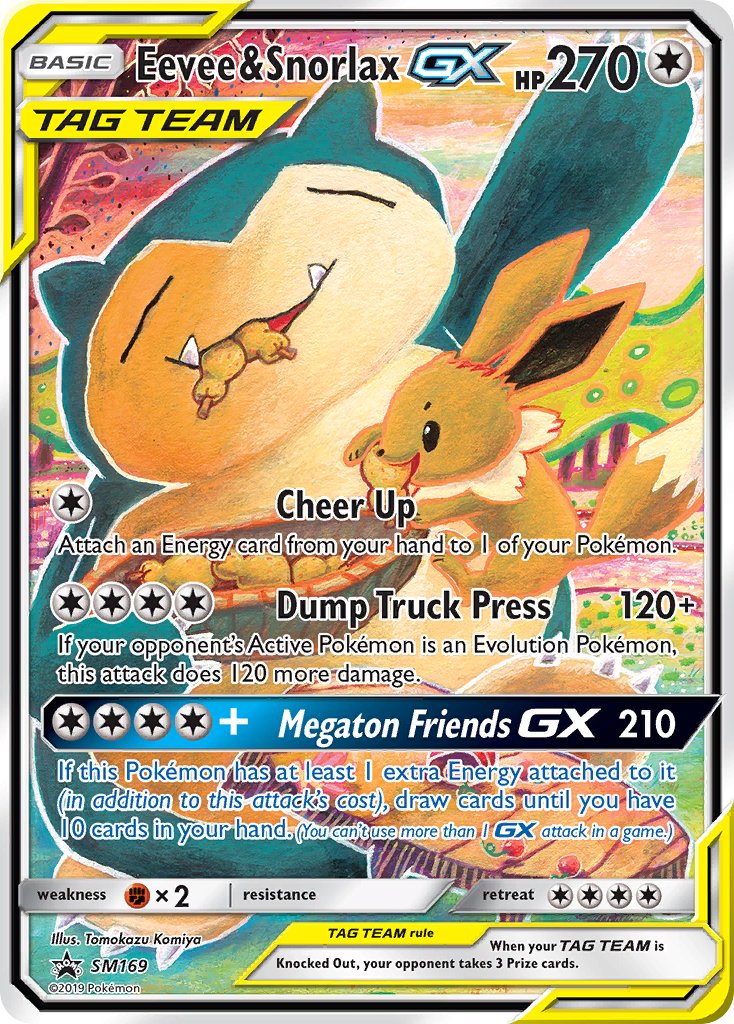 Eevee & Snorlax GX (SM169) [Sun & Moon: Black Star Promos] | Good Games North