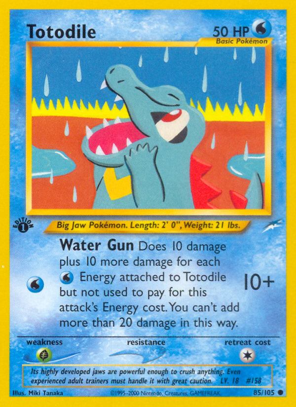 Totodile (85/105) [Neo Destiny 1st Edition] | Good Games North