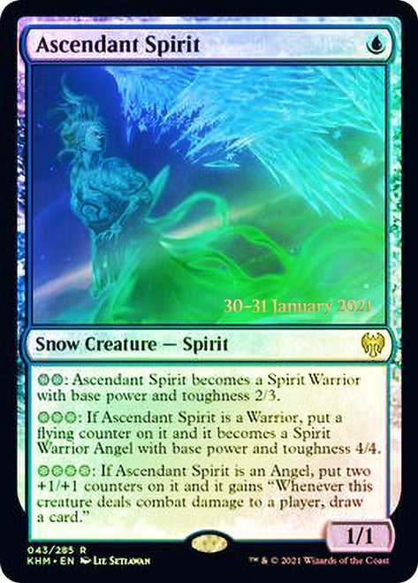 Ascendant Spirit  [Kaldheim Prerelease Promos] | Good Games North