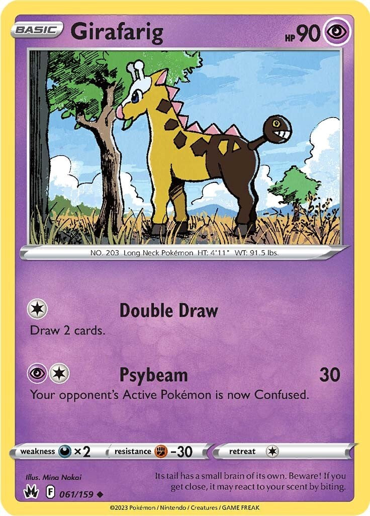 Girafarig (061/159) [Sword & Shield: Crown Zenith] | Good Games North