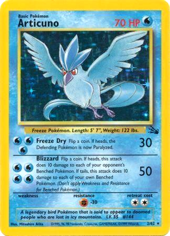 Articuno (2/62) [Fossil Unlimited] | Good Games North