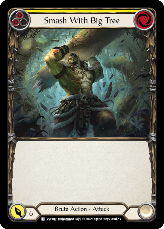 Smash With Big Tree (Yellow) [RVD017] (Classic Battles: Rhinar vs Dorinthea) | Good Games North