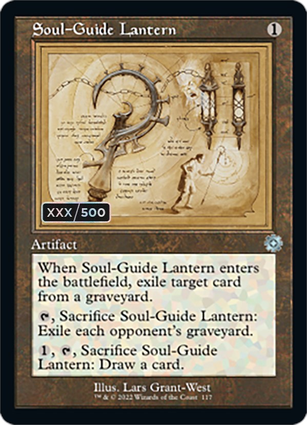 Soul-Guide Lantern (Retro Schematic) (Serial Numbered) [The Brothers' War Retro Artifacts] | Good Games North