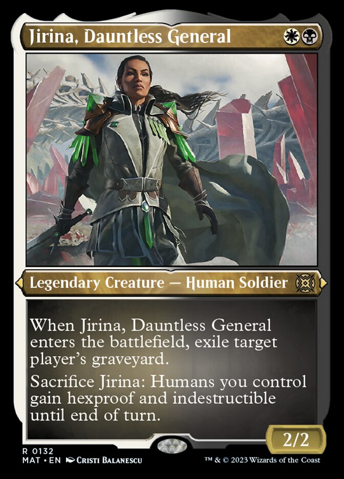 Jirina, Dauntless General (Foil Etched) [March of the Machine: The Aftermath] | Good Games North
