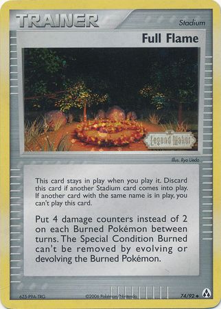 Full Flame (74/92) (Stamped) [EX: Legend Maker] | Good Games North