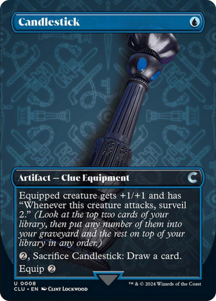 Candlestick (Borderless) [Ravnica: Clue Edition] | Good Games North