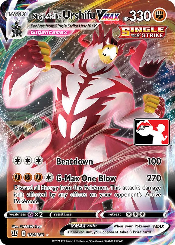 Single Strike Urshifu VMAX (086/163) [Prize Pack Series One] | Good Games North