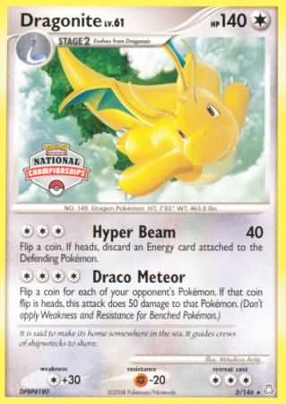 Dragonite (2/146) (National Championship) [Diamond & Pearl: Legends Awakened] | Good Games North
