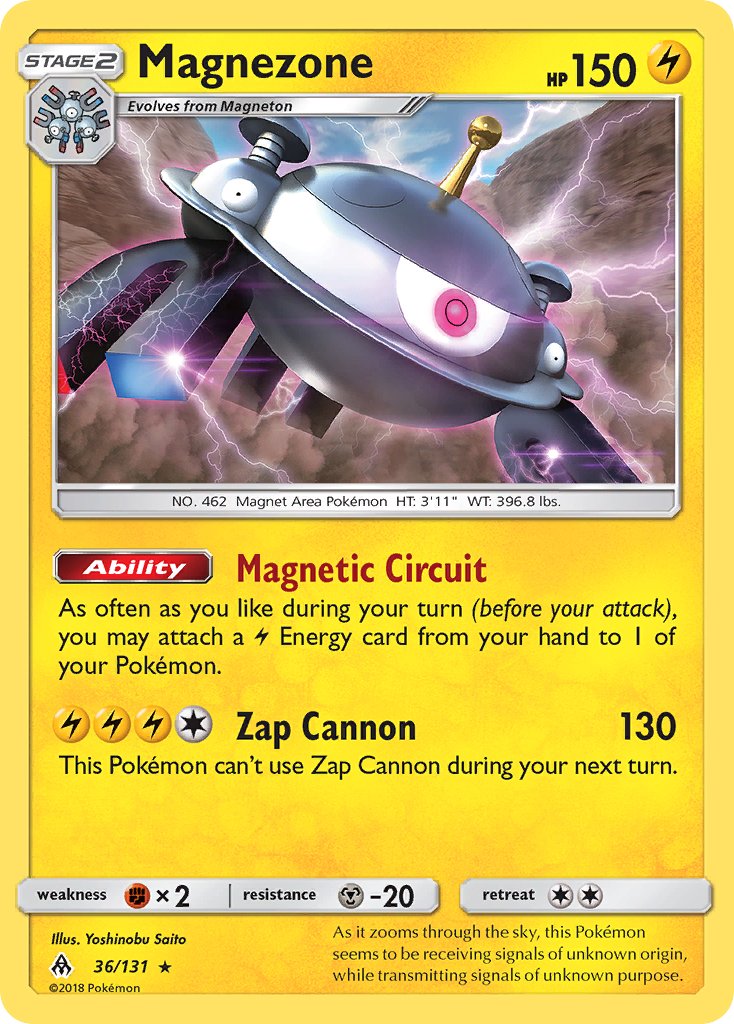 Magnezone (36/131) (Prerelease Kit Exclusive) (Theme Deck Exclusive) [Sun & Moon: Forbidden Light] | Good Games North