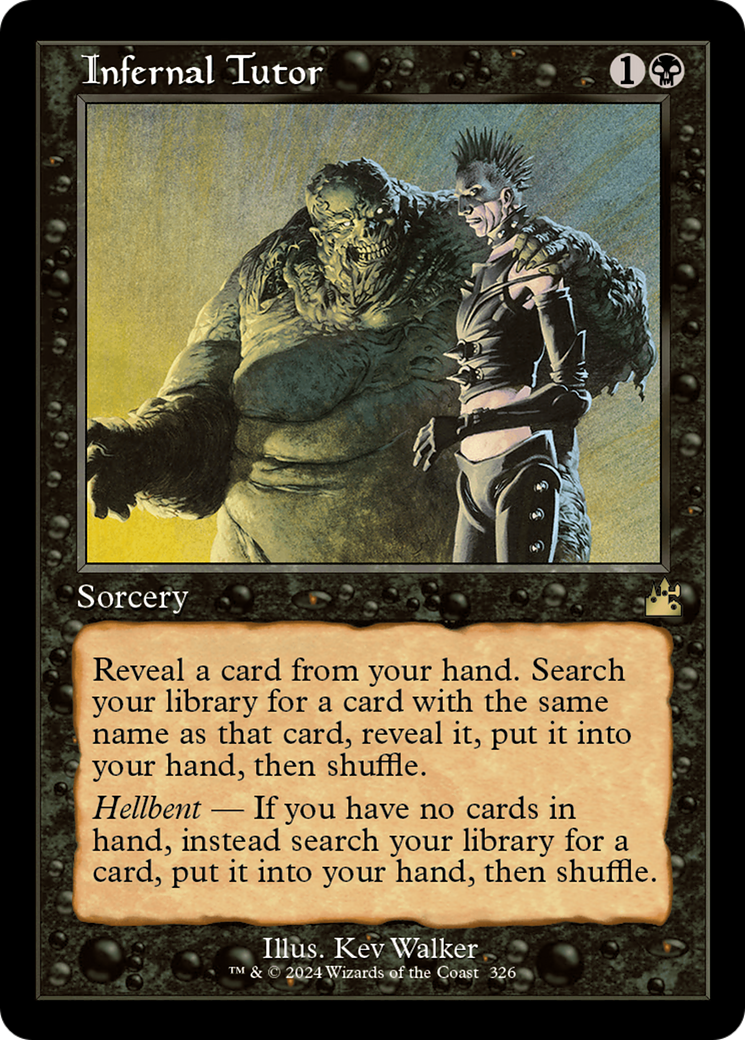 Infernal Tutor (Retro Frame) [Ravnica Remastered] | Good Games North