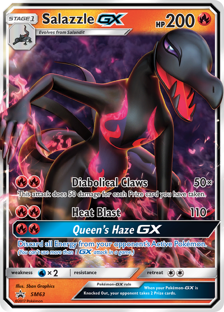 Salazzle GX (SM63) [Sun & Moon: Black Star Promos] | Good Games North