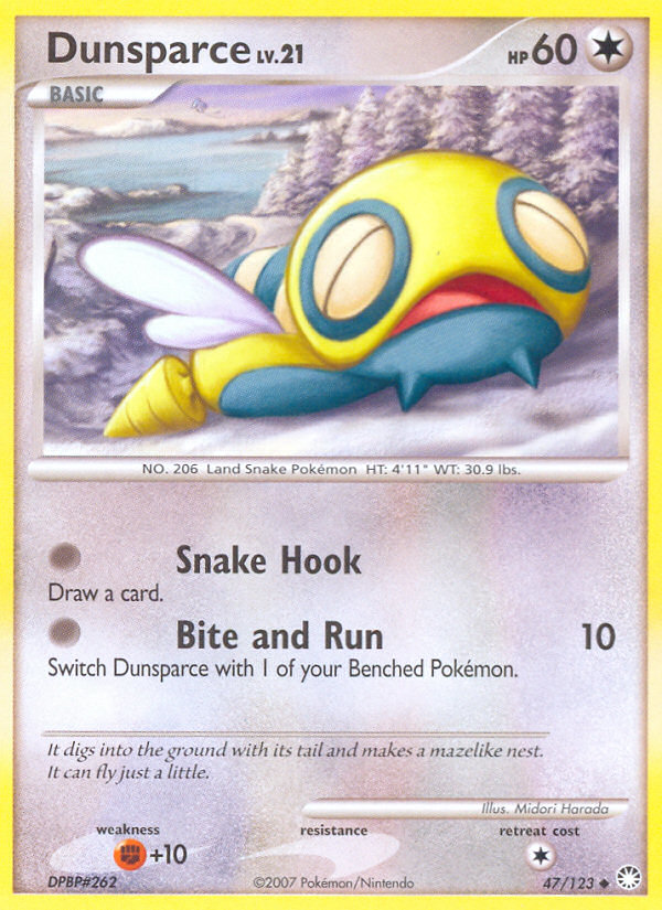 Dunsparce (47/123) [Diamond & Pearl: Mysterious Treasures] | Good Games North