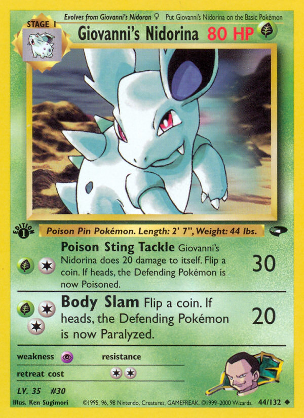 Giovanni's Nidorina (44/132) [Gym Challenge 1st Edition] | Good Games North