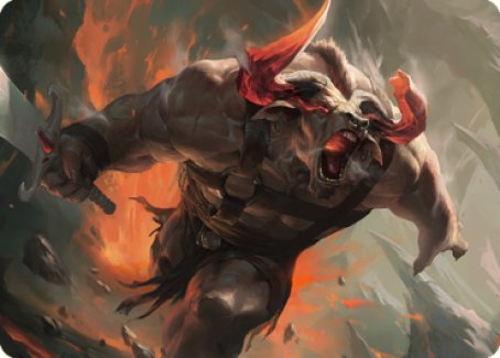 Furious Bellow Art Card [Dominaria United Art Series] | Good Games North