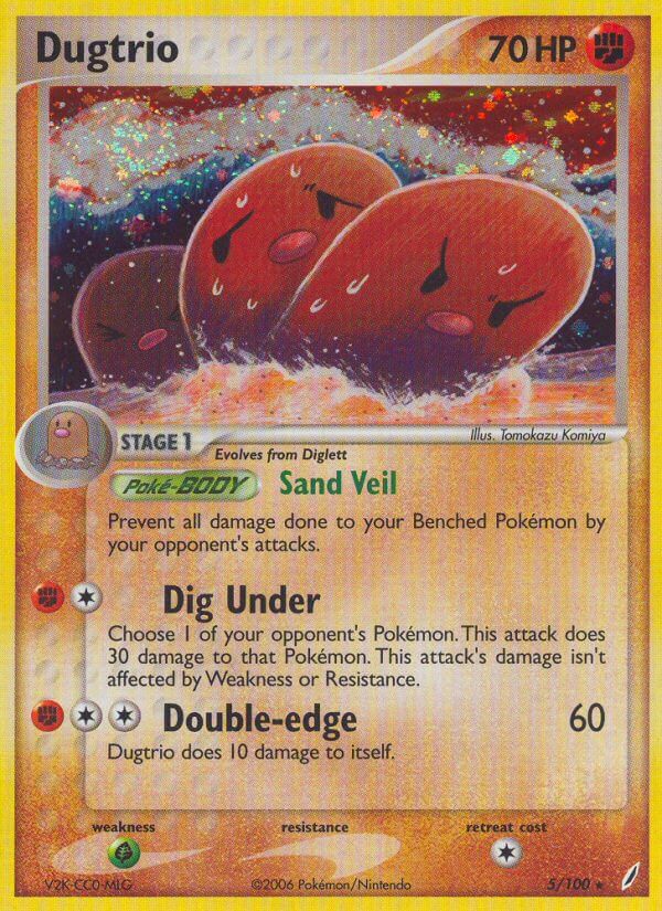 Dugtrio (5/100) (Theme Deck Exclusive) [EX: Crystal Guardians] | Good Games North