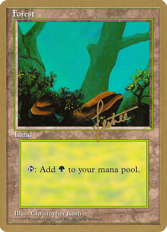 Forest (bl378) (Bertrand Lestree) [Pro Tour Collector Set] | Good Games North