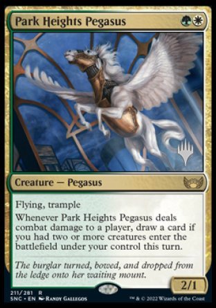 Park Heights Pegasus (Promo Pack) [Streets of New Capenna Promos] | Good Games North