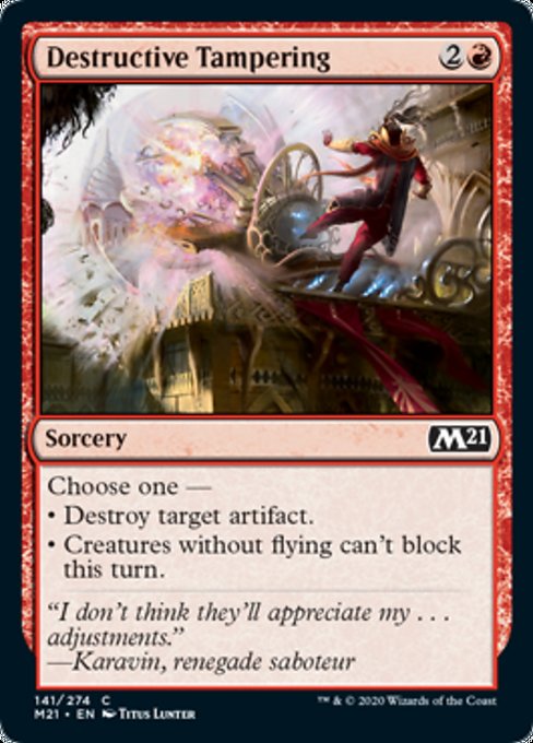 Destructive Tampering [Core Set 2021] | Good Games North