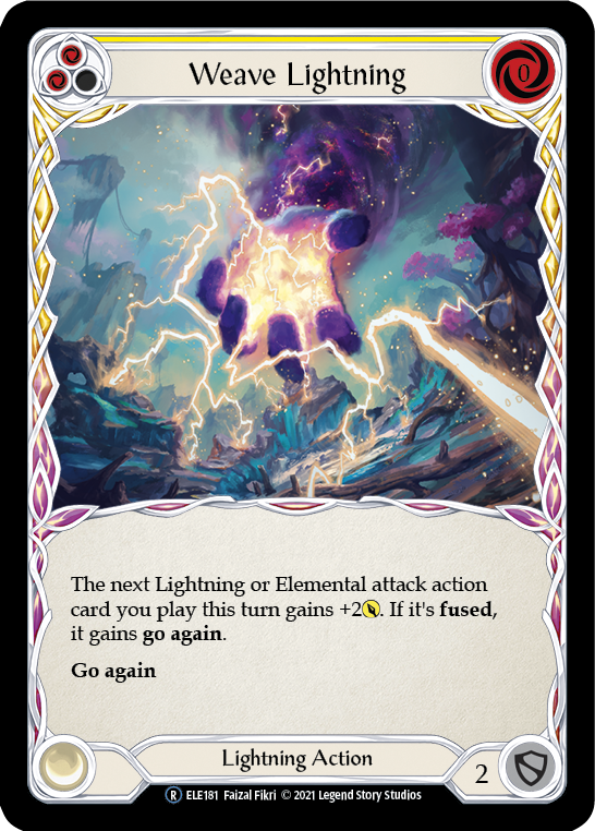 Weave Lightning (Yellow) [U-ELE181] Unlimited Normal | Good Games North