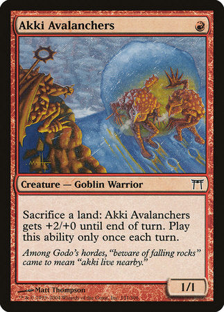 Akki Avalanchers [Champions of Kamigawa] | Good Games North