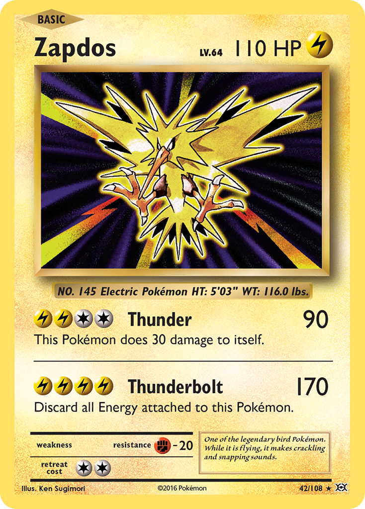 Zapdos (42/108) [XY: Evolutions] | Good Games North
