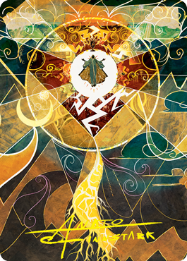 Lightning Bolt Art Card (Gold-Stamped Signature) [Strixhaven: School of Mages Art Series] | Good Games North