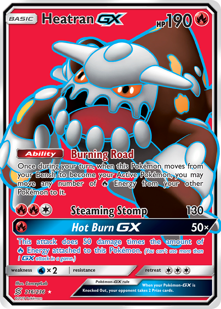 Heatran GX (216/236) [Sun & Moon: Unified Minds] | Good Games North